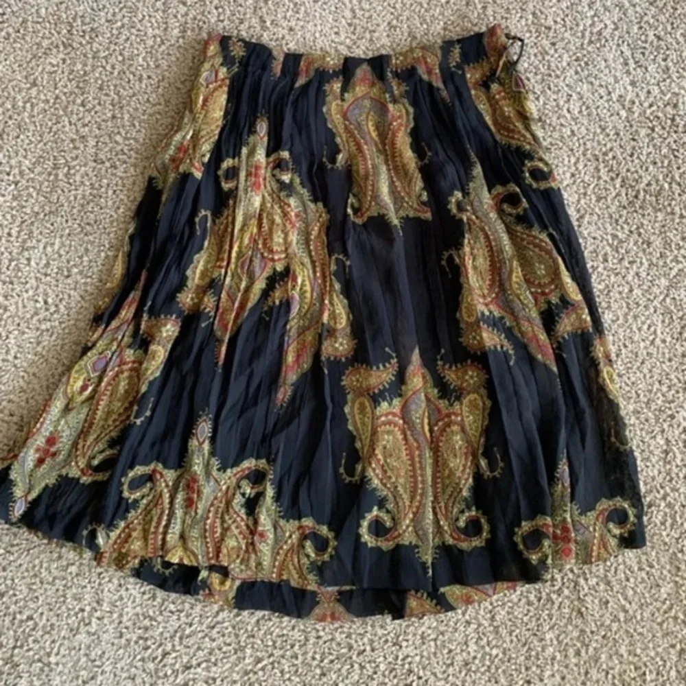 August Silk Women Black Casual Skirt‎ 6 Floral spring summer